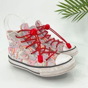 Converse Chuck Taylor Hi Top Sneakers Junior Kids 13 Unicorn Shoes Lace Up Girls